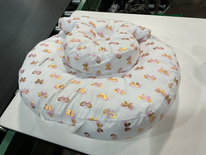 Condition photo showing Good Condition for little grape land nursing pillow, multifunctional breast feeding pillow with arm pillow, 3pk baby support pillow with adjustable waist strap and removable cover, pink gold