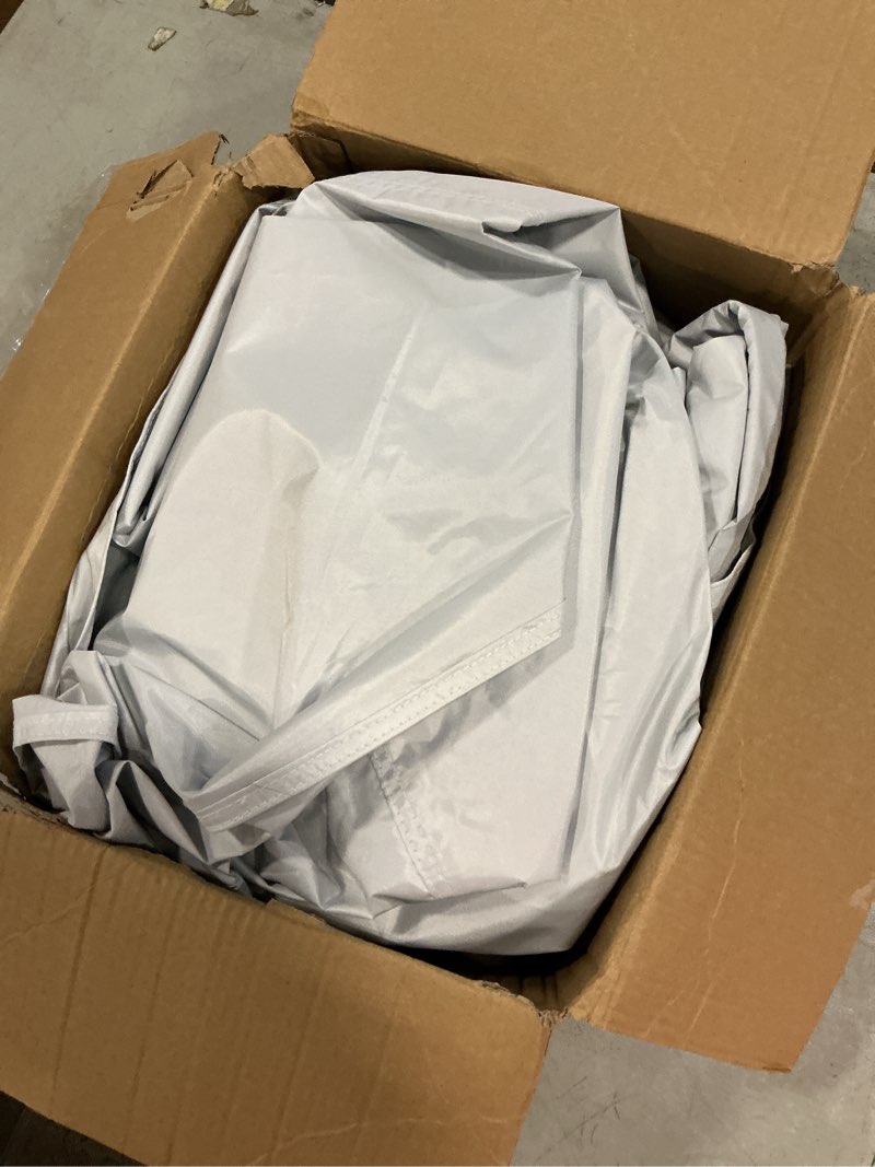 Condition photo showing As Is for babenest spandex folding chair covers - 30pcs upgraded universal stretch washable fitted chair slipcovers protector for wedding, holidays, banquet, party, easter celebration (white) white 30pcs