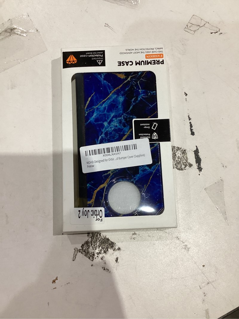 Condition photo showing New/Like New for Designed for Orbic Joy 2 Phone Case with [Tempered Glass Screen Protector], Full-Body Protective Shockproof Rugged Bumper Cover (Sapphire)