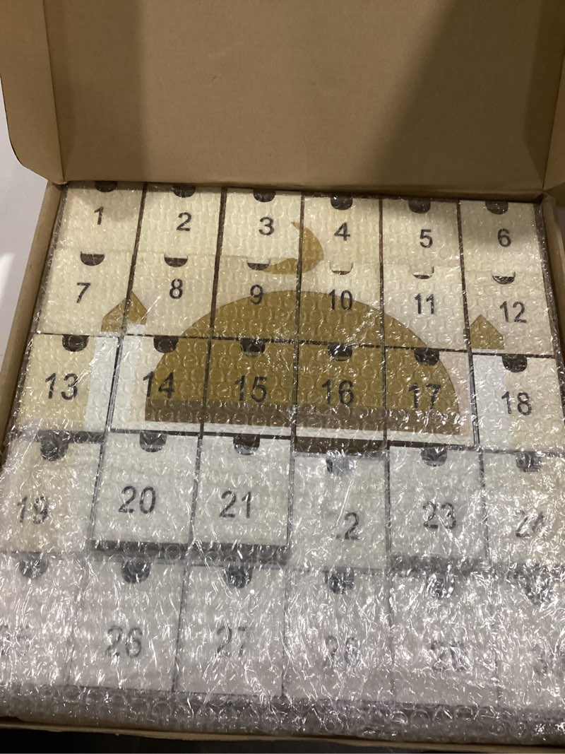 Condition photo showing Good Condition for Croblissful Ramadan Countdown Calendar Wooden Eid Mubarak Advent Calendar with 30 Pcs Drawer Muslim Ramadan Decoration for Home Fillable Islamic Art Gift Box Table Muslim Gifts Party Supplies