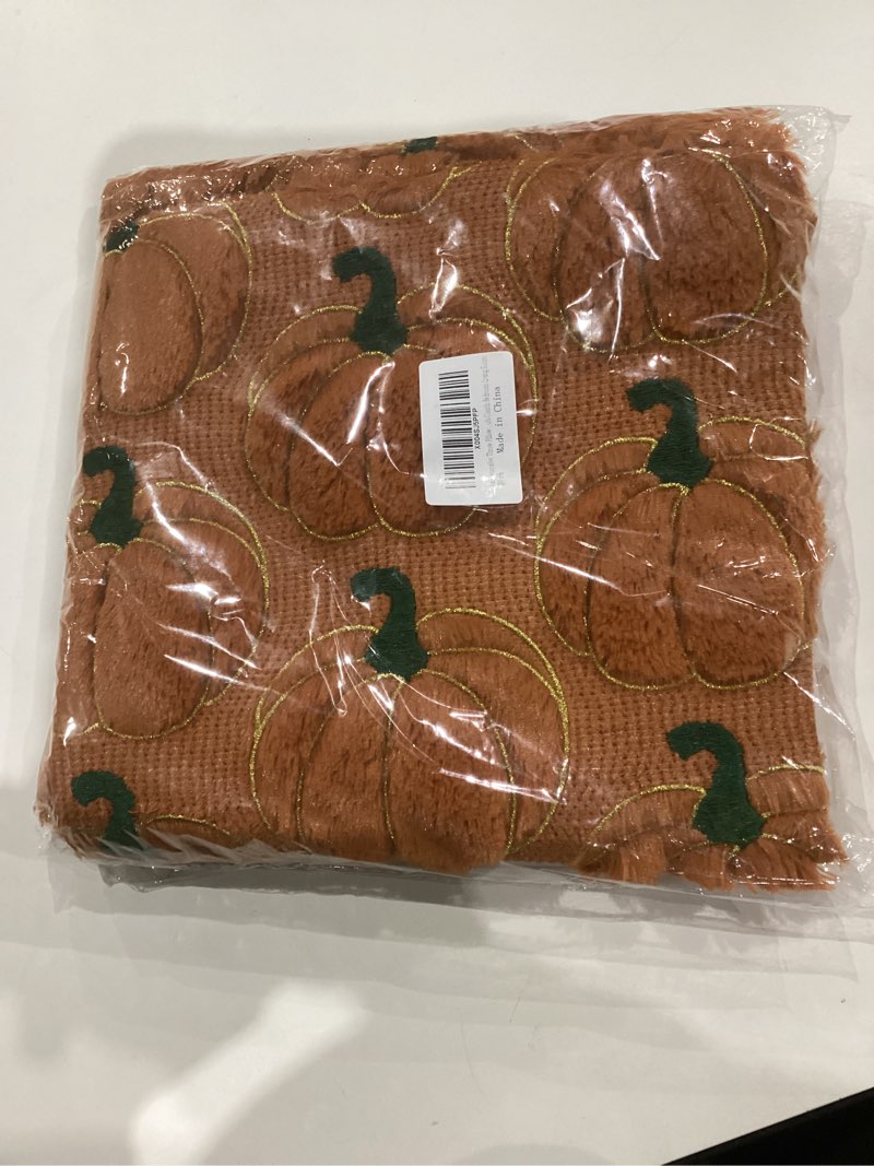 Condition photo showing New/Like New for DFXSZ Fall Pillow Covers 18x18 Set of 2 Fall Decorations Autumn Rust Pumpkin Throw Pillow Cases Soft Plush Faux Fur Wool Couch Cushion Case for Chair Sofa Bedroom Living Room Home Decor PTK02A18 18" x 18" (Pack of 2) Rust