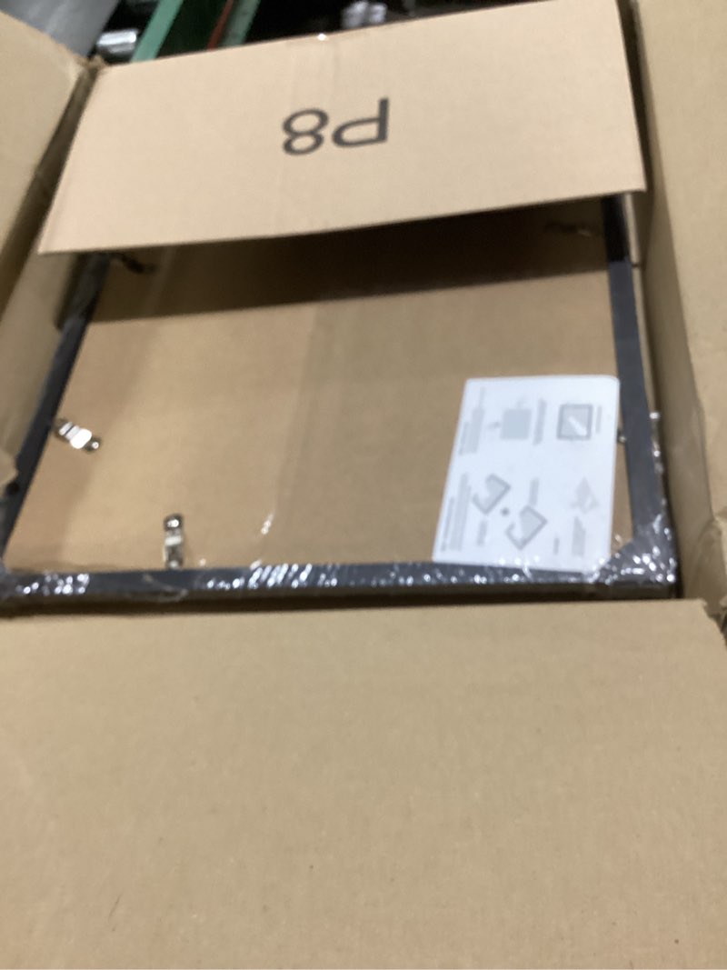 Condition photo showing As Is for 2 Pack 16x16 Picture Frame Black with 14x14 Mat for 40 x 40cm Diamond Art Painting, Display Photo 14x14 with Mat or 16 x 16 Without Mat, Wall Hanging Large Frame with Plexiglass, Black Black 2