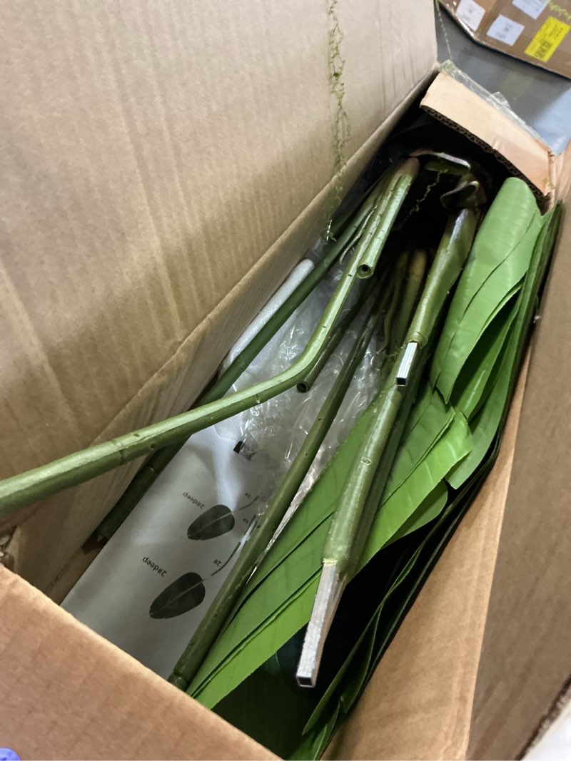 Condition photo showing Good Condition for Artificial Bird of Paradise Plant 4Ft Fake Tropical Palm Tree with 8Trunks Faux Banana Leaf Trees in Pot for Home Indoor Outdoor Office Modern Decor Housewarming Gift?1Pcs? 1pack 4ft