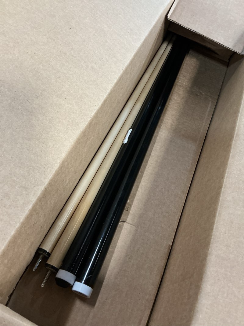 Condition photo showing As Is for (Similar)Pool Cue Sticks – 42\"/48\"/58\" Billiard Cues with 13mm Leather Tip – 17oz/18oz Standard or 20oz Heavy – Set of 2 or 4 – Durable 2-Piece Pool Sticks for Beginners, Adults, Home & Bar 48\" set of 2