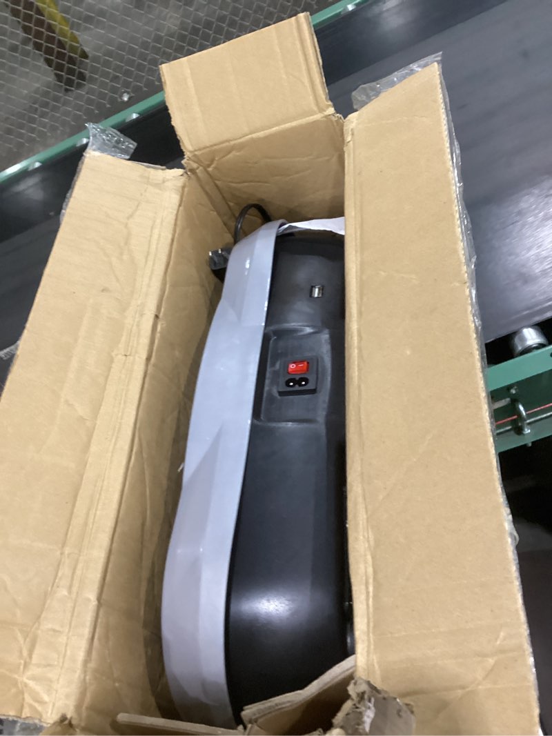 Condition photo showing As Is for also go vibration plate exercise machine, 10 preset modes & 200-level vibration platform for weight loss/lymphatic drainage, 400lbs capacity vibration board with resistance bands for full body workout
