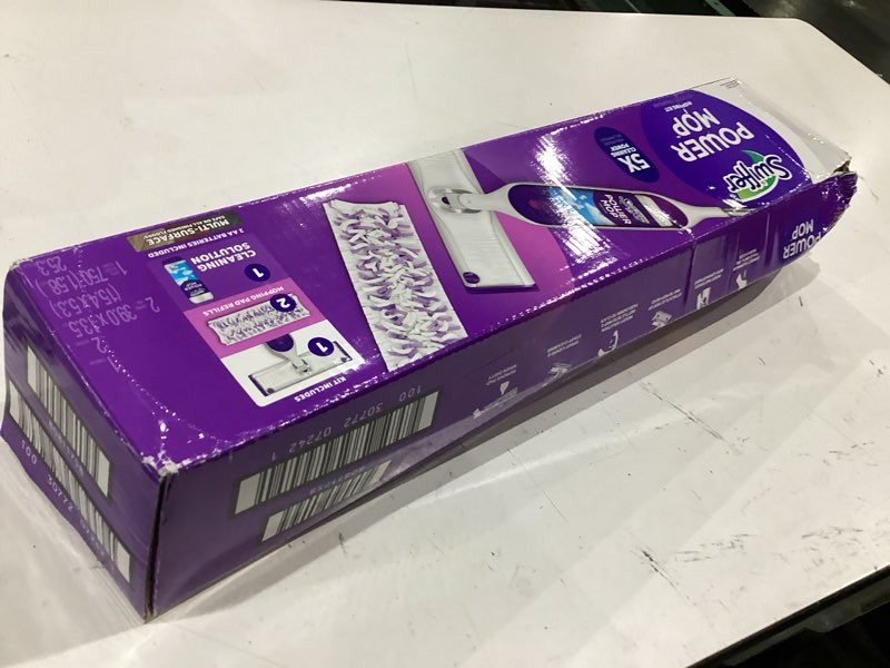Condition photo showing New/Like New for swiffer power mop multi-surface kit for floor cleaning  fresh scent