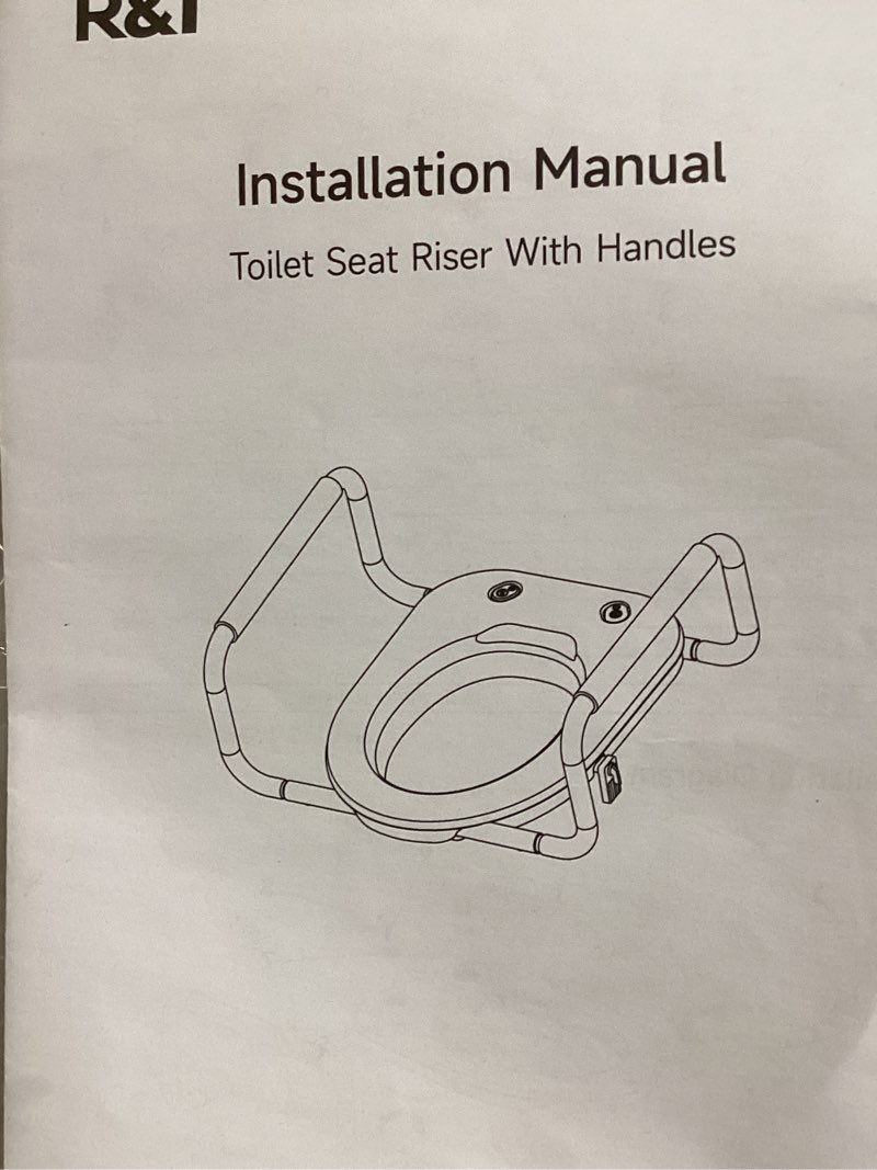 r&t toilet seat riser with handles