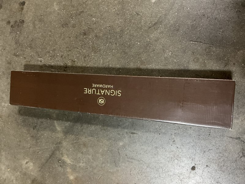 Condition photo showing New/Like New for signature hardware 446114 pinecrest 24" towel bar chrome