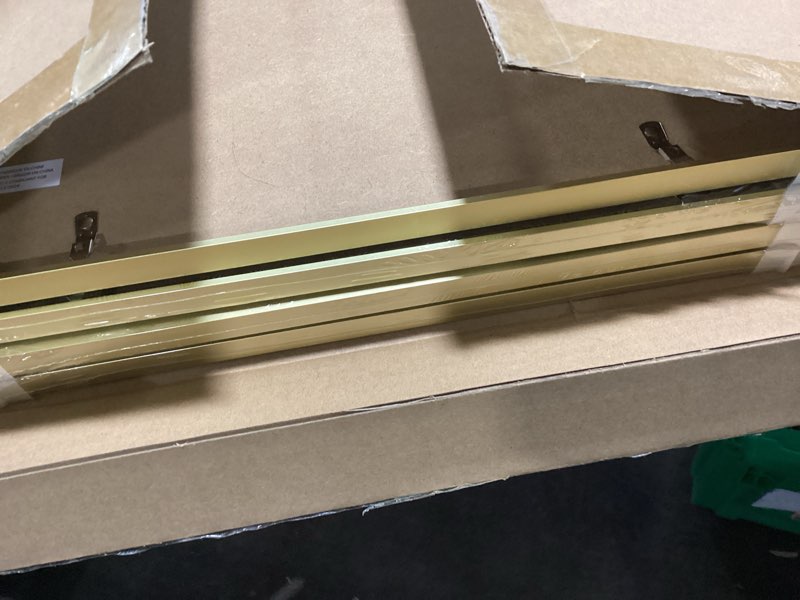 Condition photo showing Good Condition for VIOLABBEY 11x14 Picture Frame Gold Set of 4, Photo frame for 8x10 Pictures with Mat or 11x14 without Mat, HD Real Glass, Vertical or Horizontal for Wall and Tabletop Display Brush Gold 11x14