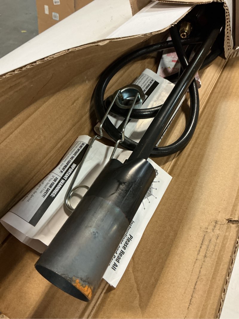 Condition photo showing As Is for Flame King 100,000 BTU Propane Torch Kit Heavy Duty Weed Burner, 10-FT Hose Regulator Assembly, 40 inches Long
