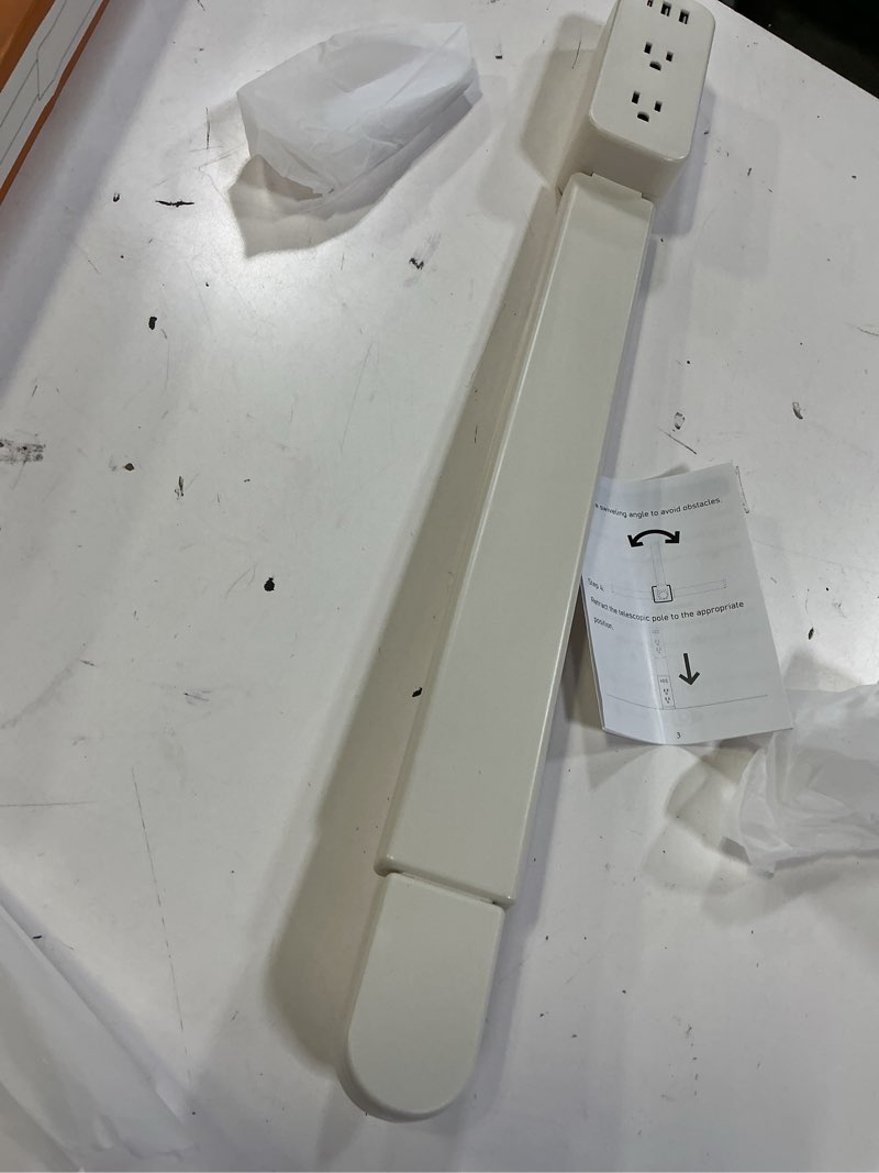 Condition photo showing Good Condition for electrical outlet extender stick - features usb-a, usb-c and 2 ac outlets, extends 22"-34", rotates 180° access hard-to-reach outlets, wall plug power socket expander nightstands, sofa, desks and more