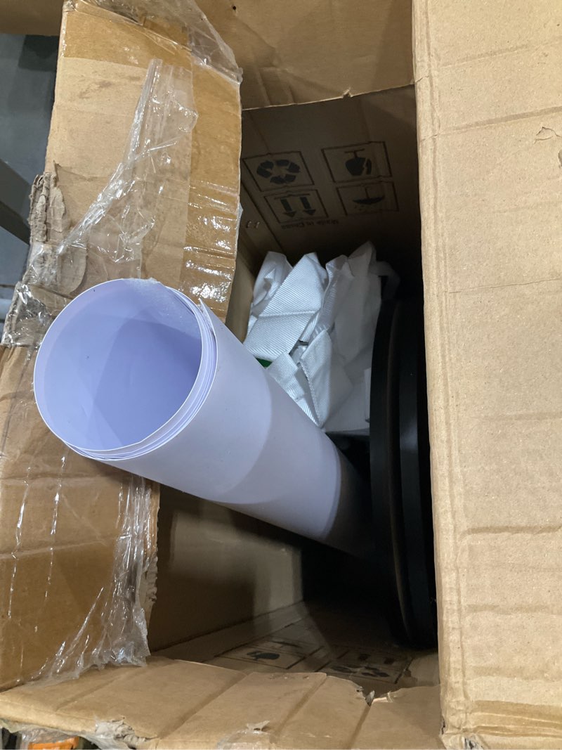 Condition photo showing As Is for VEVOR Portable Tradeshow Podium Table, 51.18" x 18.31" x 37.4", Display Exhibition Counter Stand Booth Fair with Wall, Foldable Promotion Retail Bar Table Pop Up Podium with Storage Rack, Carrying Bag 51.18 INCH