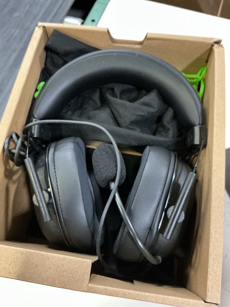 Condition photo showing Good Condition for razer blackshark v2 x xbox gaming headset: 50mm drivers - cardioid mic - lightweight - comfortable, noise isolating earcups - for xbox series x, series s, ps5, pc, switch via 3.5mm audio jack - black black 3.5 mm xbox