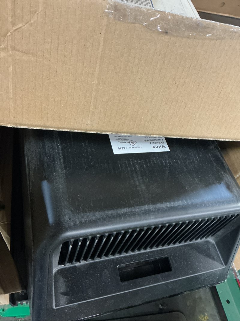 Condition photo showing As Is for winix 5510 air purifier (new generation of 5500-2 with app support) for home large room up to 1881 ft² in 1 hr, true hepa, high deodorization carbon filter and auto mode, captures pet allergies, smoke polished charcoal gray air purifier