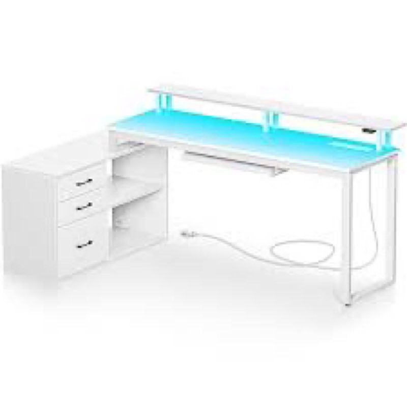 L shaped desk