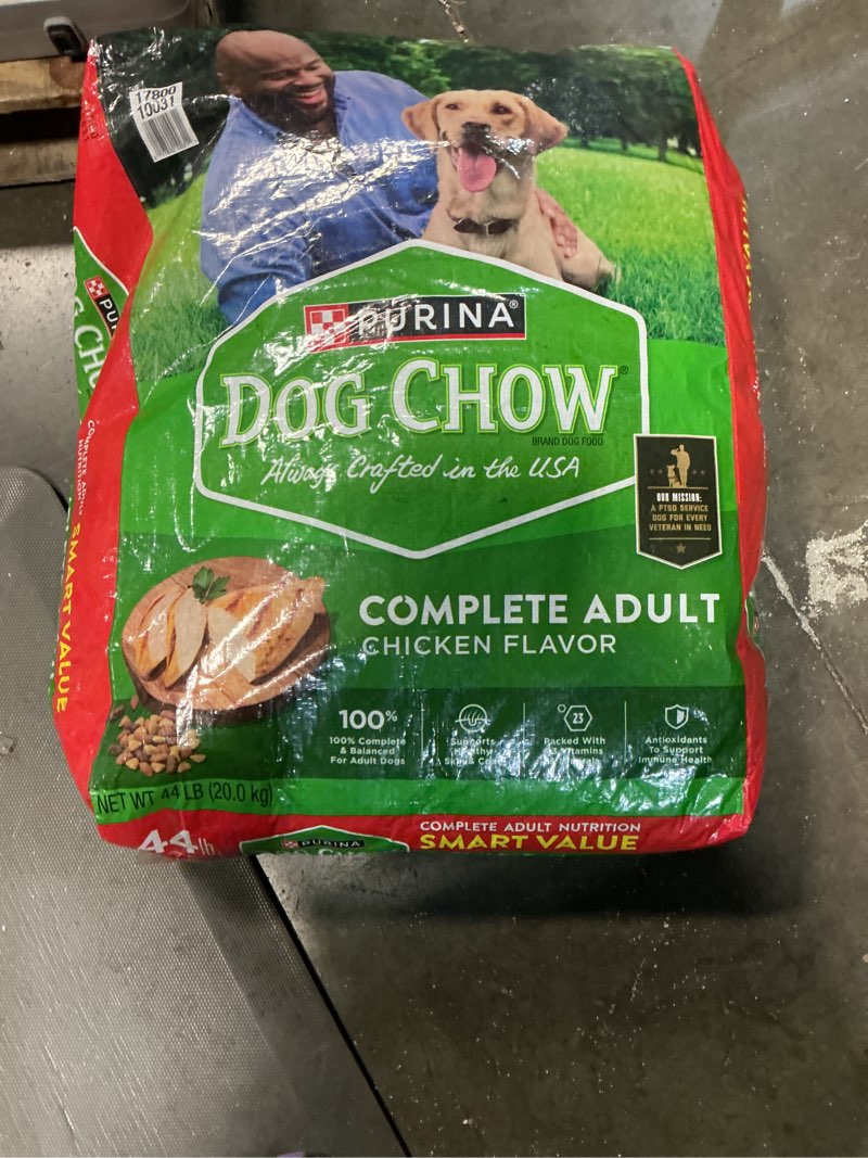 Condition photo showing As Is for ( bb/apr/2026) purina, dog chow adult chicken flavor, 704 ounce