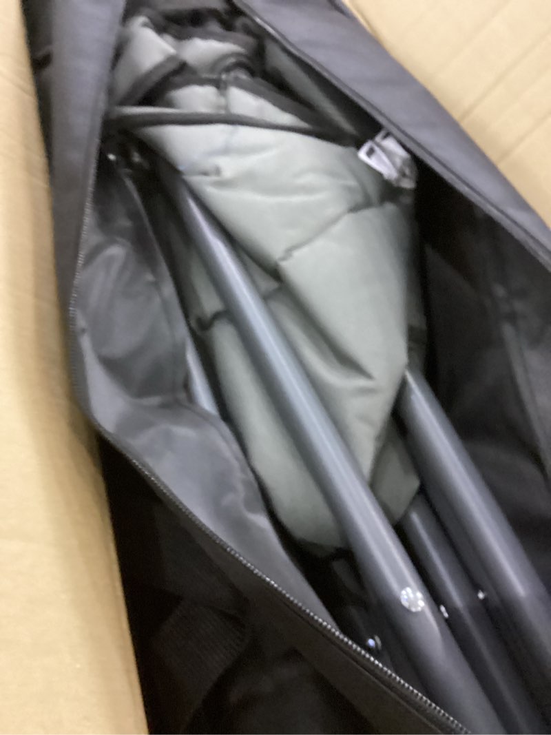 Condition photo showing Good Condition for Double High-Back Camping Loveseat with Pillows, Dual Cup Holders & Cooler Bags - Oversized 2 Person Heavy Duty Folding Chair for Adults, 800LBS Capacity, Outdoor, Picnic, Lawn (1, BlackGrey) Blackgrey 1double