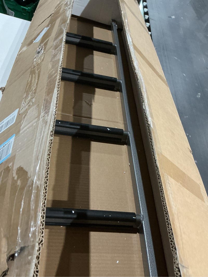 Condition photo showing Good Condition for ecotric 60" bunk bed ladder compatible with rv mount boarding w/hook & rubber foot pads, camper travel trailer bed step, 4 anti-slip step, aluminum portable safety home