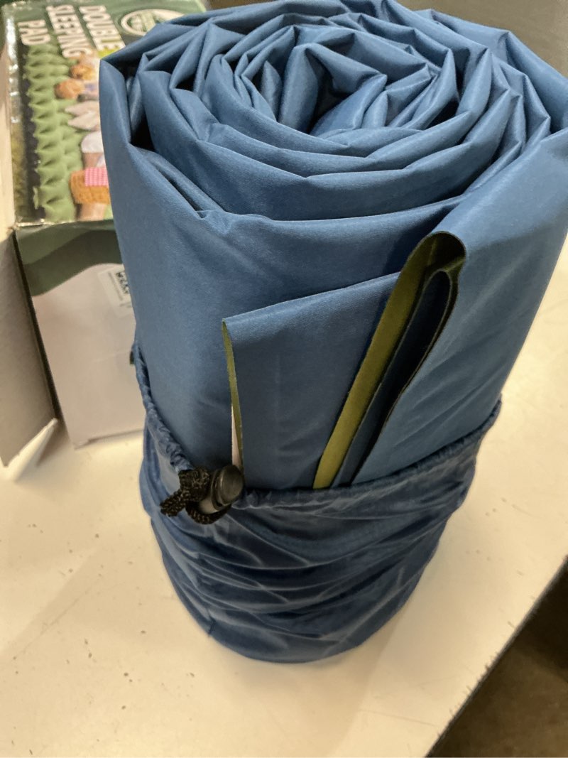 Condition photo showing Good Condition for yuzonc double sleeping pad - self inflating 4" extra-thick for 2 person with pillow built-in foot pump inflatable sleeping mat for backpacking, hiking, traveling, tent, portable camping mat green