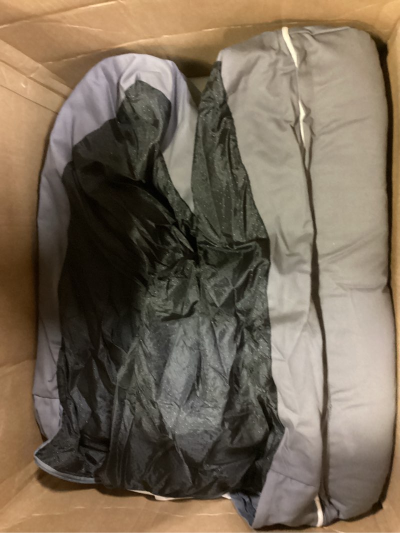Condition photo showing As Is for PetFusion Ultimate Dog Bed, Orthopedic Memory Foam, Multiple Sizes and Colors, Medium Firmness Pillow, Waterproof Liner, YKK Zippers, Breathable 35% Cotton Cover Large (36x28") Slate Grey