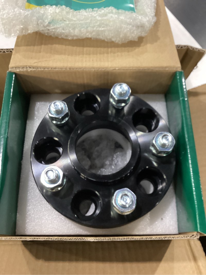 Condition photo showing New/Like New for yhtauto 5x4.5 hub centric wheel spacers 1.25 inch fits jeep liberty, comanche, wrangler, grand cherokee, xj sj mj zj kj kk yj tj, 5x114.3mm tire spacers w/ 1/2"-20 studs, 71.5mm hub bore 5 lug 4pcs 1.25 inch thickness 4 pcs