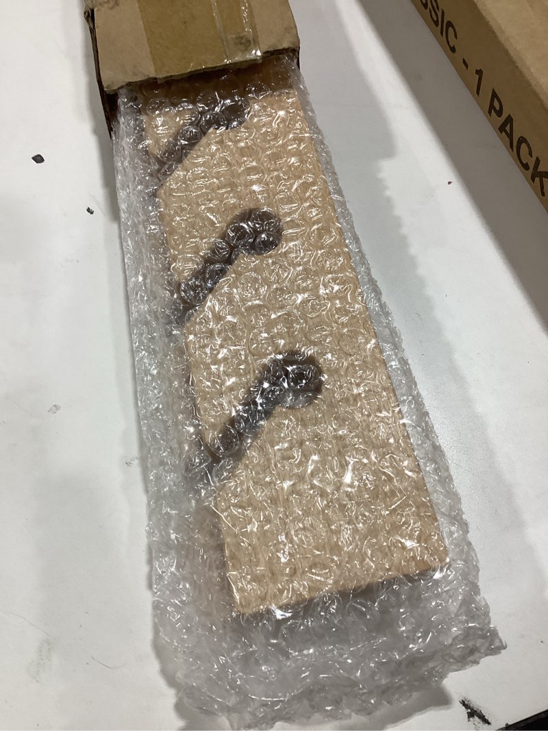 Condition photo showing Good Condition for Solid Wood Hat Rack for Wall (2 Pack) - 20 Baseball Cap Organizer - Premium Beech Hat Holder & Vertical Display - Heavy Duty Hat Hangers for Closet, Door, Mens Room Decor (Natural)