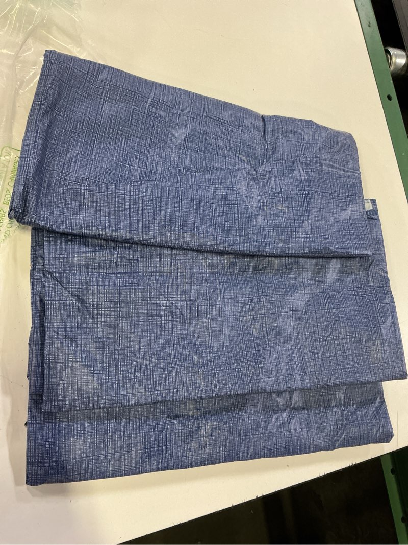 Condition photo showing Good Condition for pioggia vinyl tablecloth with flannel backing rectangle waterproof oil-proof plastic table cloth wipeable pvc table cover for indoor and outdoor (blue, 60 x 120 inch)