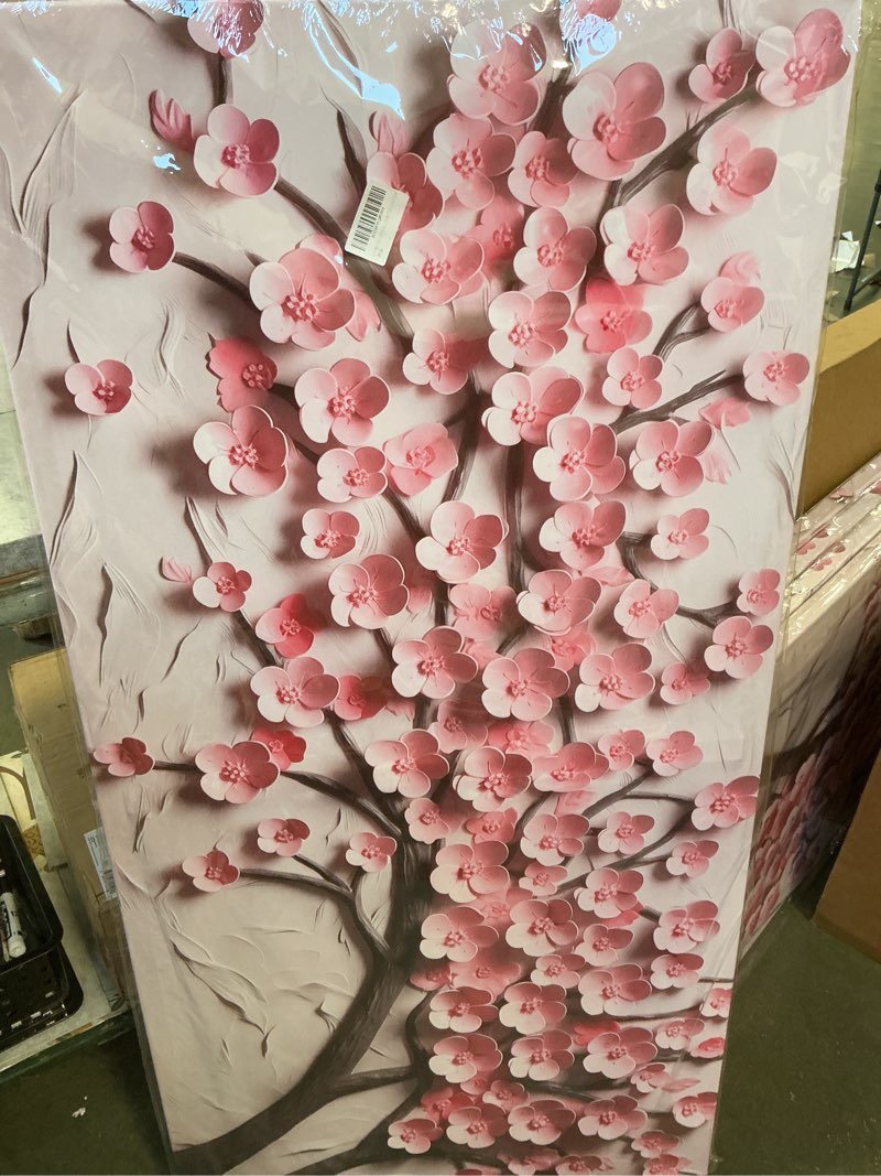 Pink art living  flower  24x18