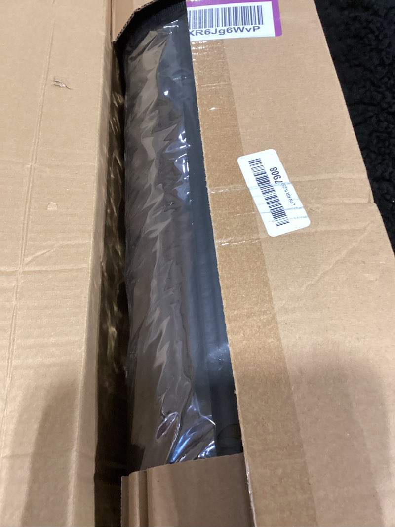 Condition photo showing New/Like New for fitvids all purpose 1/2-inch extra thick high density anti-tear exercise yoga mat and knee pad with carrying strap, multiple colors black