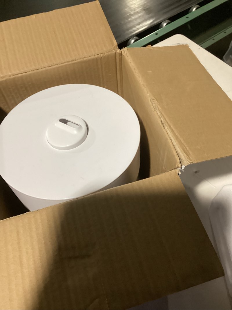 Condition photo showing As Is for RIMOO Stainless Steel Humidifier, 4.5L Easy to Clean Humidifier with 304 Stainless Steel Tank, Cool Mist Humidifiers for Bedroom with Smart Humidistat & Timer, 25dB Sleep Mode for Baby, Plants White