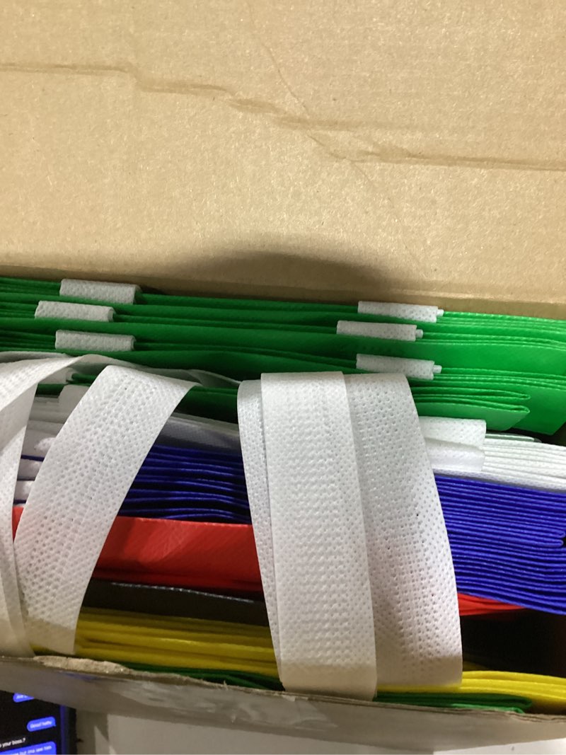 Condition photo showing New/Like New for Locmeo 36 Pcs Ninja Party Favors Bag Reusable Non Woven Color Ninja Gifts Bags with Handles Ninja Themed Goodie Treat Candy Bags for Birthday Party Supplies