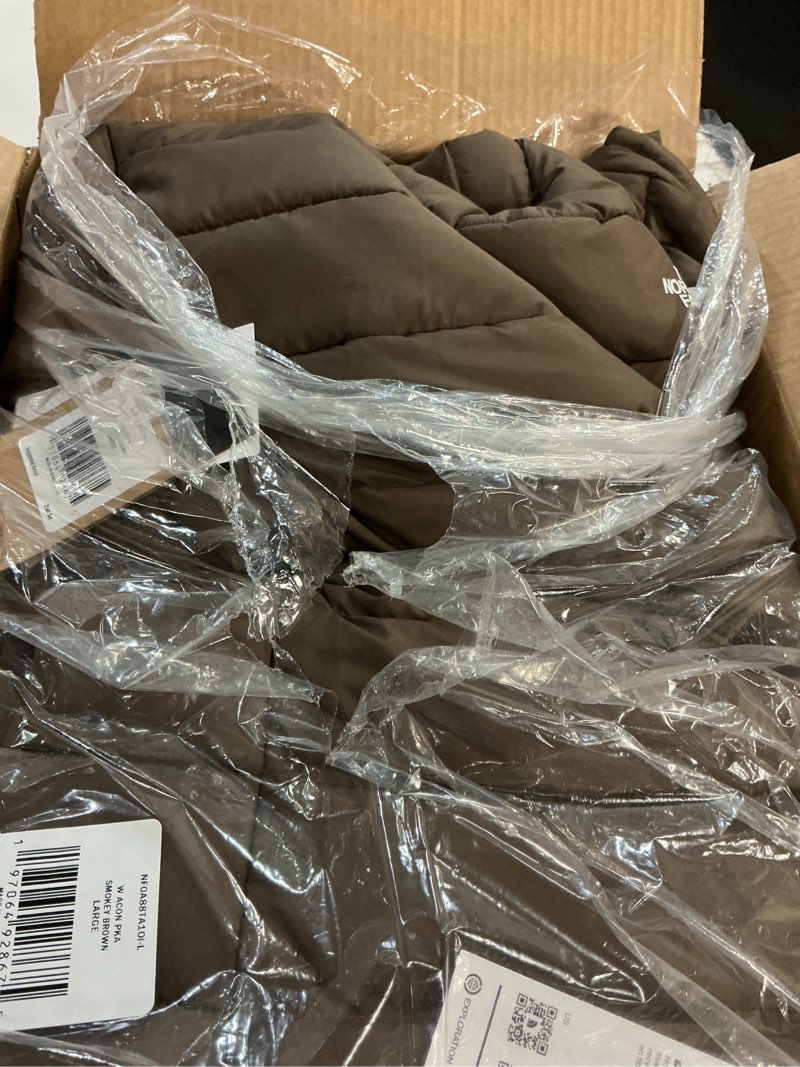 Condition photo showing Good Condition for The North Face Womens Aconcagua Parka Large Smokey Brown