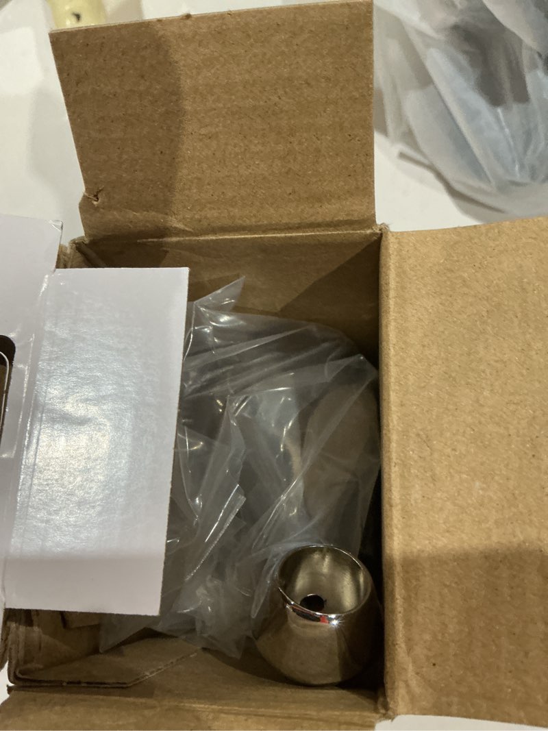 Condition photo showing As Is for delta foundations chrome toilet paper holder