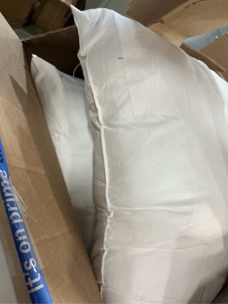 Condition photo showing Good Condition for miulee pillows inserts, pack of 4 18x18 inch 100% virgin microfiber filling throw pillows for bed couch sofa