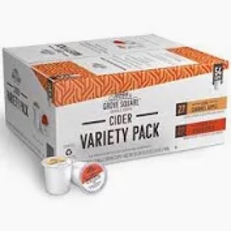 (BBD:11/14/2025) Grove Square Cider Pods, Variety Pack, Single Serve (Pack of 54) (Packaging May Vary) (B008UQIO36)