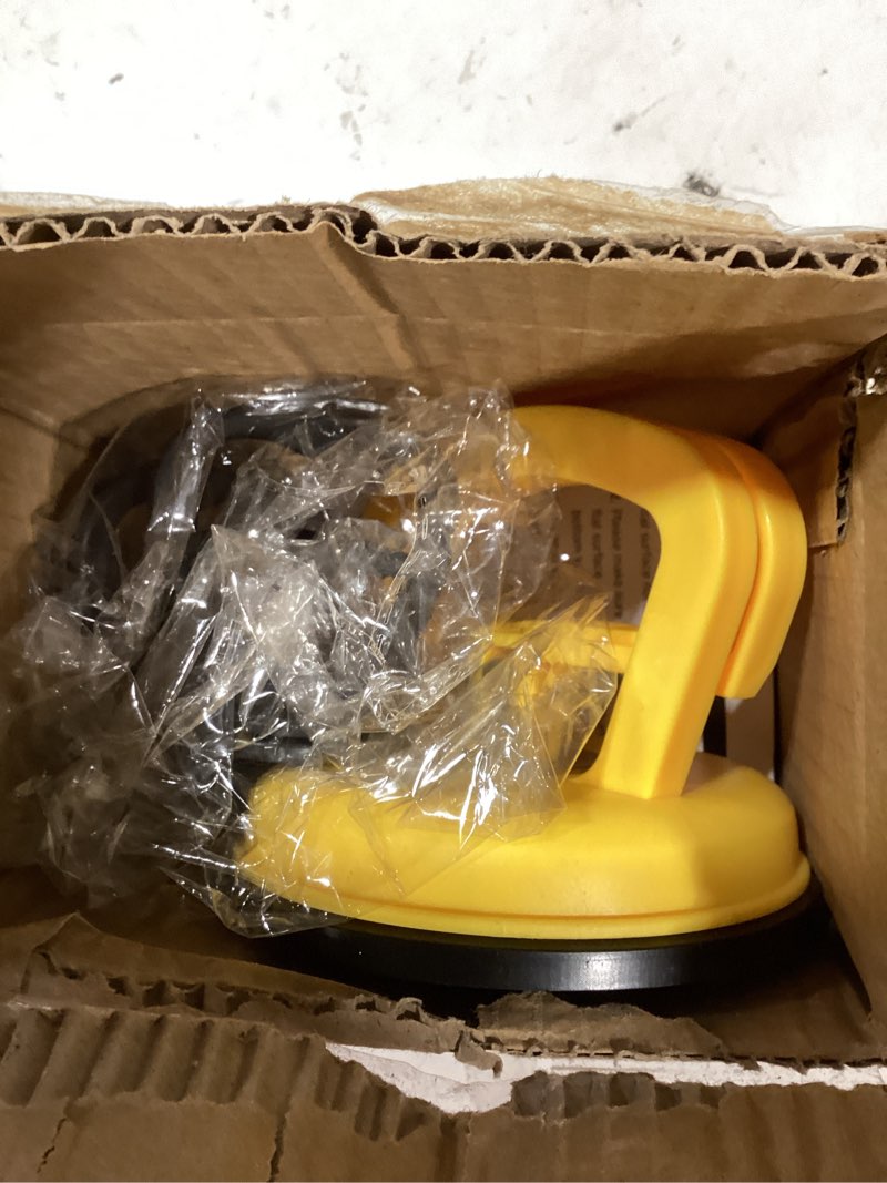 Condition photo showing As Is for car dent puller 3 pack dent puller powerful car dent removal kit suction cup dent puller for car dent repair dent remover tool for car body,tiles lifting,objects moving,screen (yellow+black)