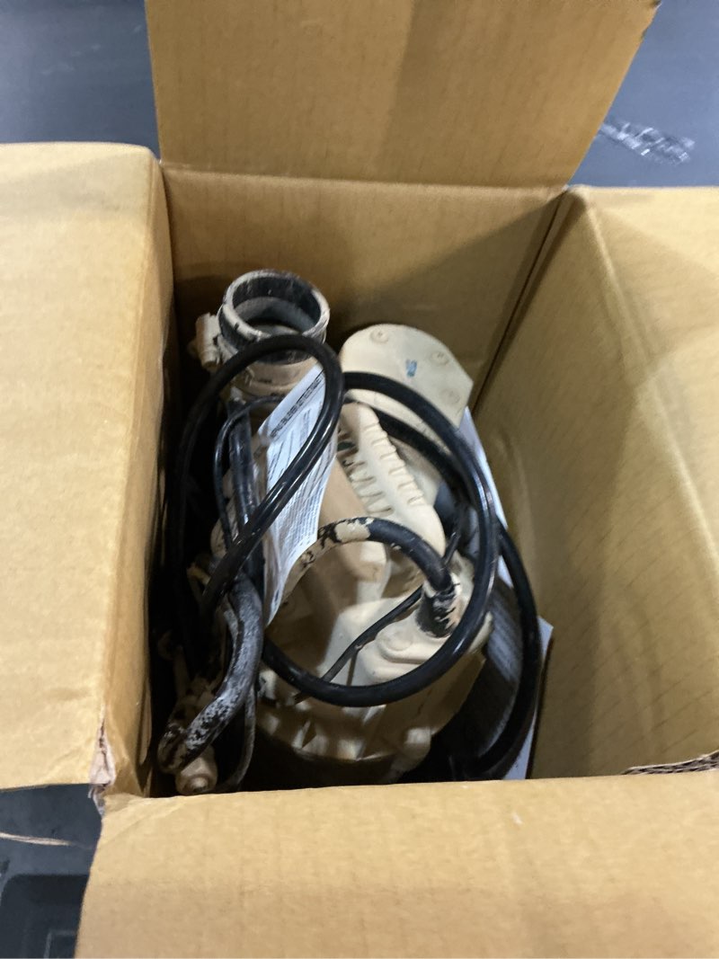 Condition photo showing As Is for zoeller 3/4-hp 115-volt 80-gpm cast iron submersible sump pump