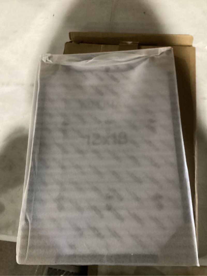 Condition photo showing As Is for 4x4 Oak Wood Picture Frame - 4"x4" Photo Frame, 4x4 Picture Frame Wood, Natural Solid Wooden Picture Frames for Wall Art Photo and Prints(1 Pack, Black) Black-1P 4x4