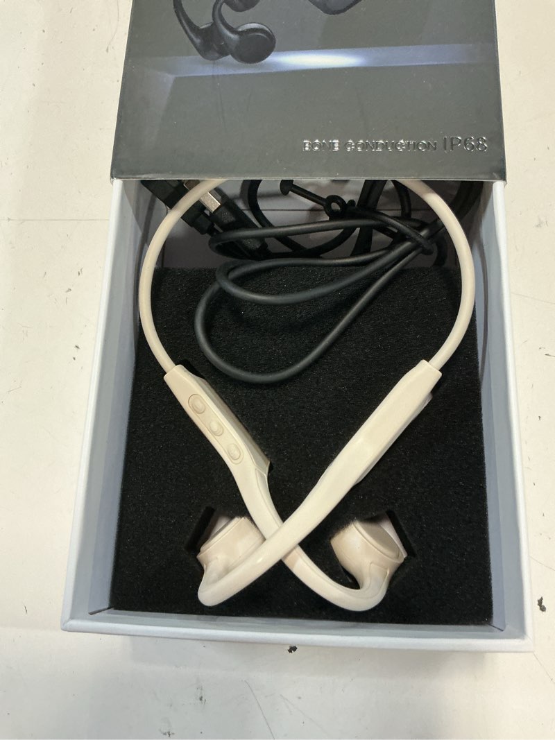Condition photo showing Good Condition for 2026 upgrade bone conduction headphones-swimbeats, ip68 waterproof swimming headphones| 32gb storage| bt 6.0| 28g lightweight| 8h battery, open-ear headphones for swimming, running, cycling(beige)