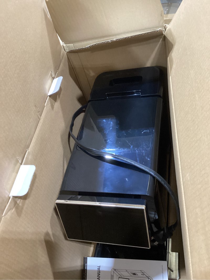 Condition photo showing New/Like New for fully automatic coffee machine, 20 bar coffee maker with grinder, automatic espresso machine with 15 grinding levels, touch control for cappuccino & latte, auto self-cleaning black