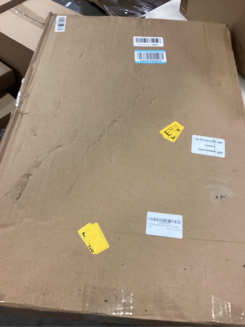 Condition photo showing New/Like New for FURTIME XL Back Seat Extender for Dogs, Hard Bottom Dog Car Seat Cover for Truck Back Seat, Upgraded PU Leather Waterproof Anti-Scratch, Large Space Back Seat Cover for Full Size Truck SUV Black For Full Size Truck /Full Size SUV