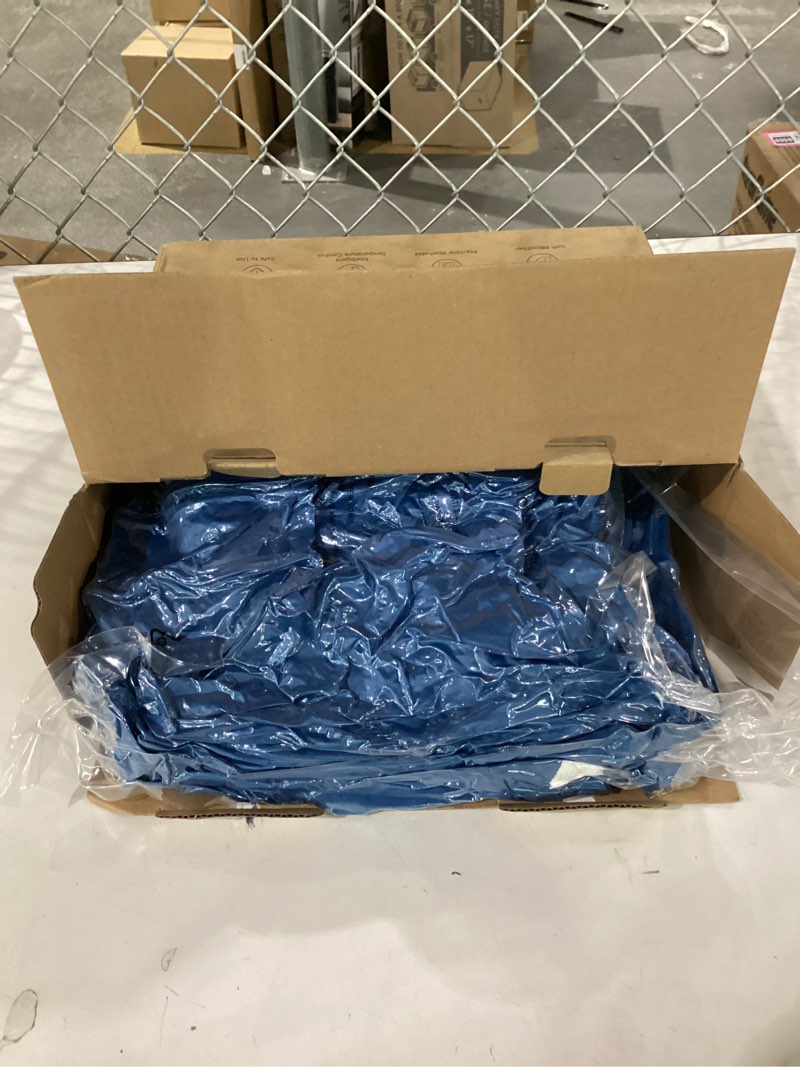 Condition photo showing New/Like New for electric heated blanket full 72"x84", ultra?soft flannel & sherpa heating blanket, fast heat & even heat distribution, 9 temps (80–109°f), 2-10h auto?off, house warming gifts, blue blue full 72"x84"
