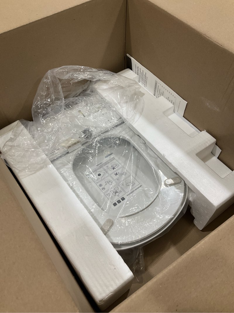 Condition photo showing Good Condition for VOVO VB-4000SE Elongated Bidet Toilet Seat, Warm Water, LED Light, Heated Seat, White, Deodorizer, Dryer, Stainless Steel Nozzle, Made in Korea, 3 Year Warranty