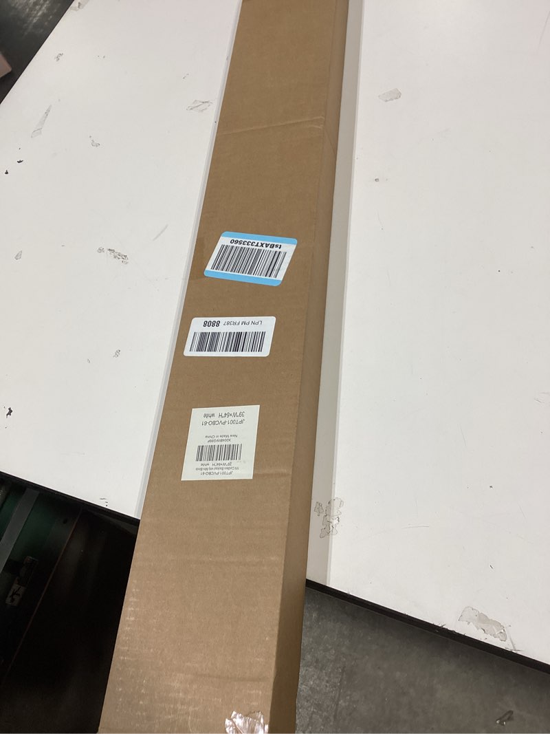 Condition photo showing Good Condition for lazblinds no tools no drill cordless 1" vinyl mini blinds, 100% blackout blinds for indoor windows, room darkening privacy window blinds and shades for interior, 39" w x 64" h, white white 39" w x 64" h