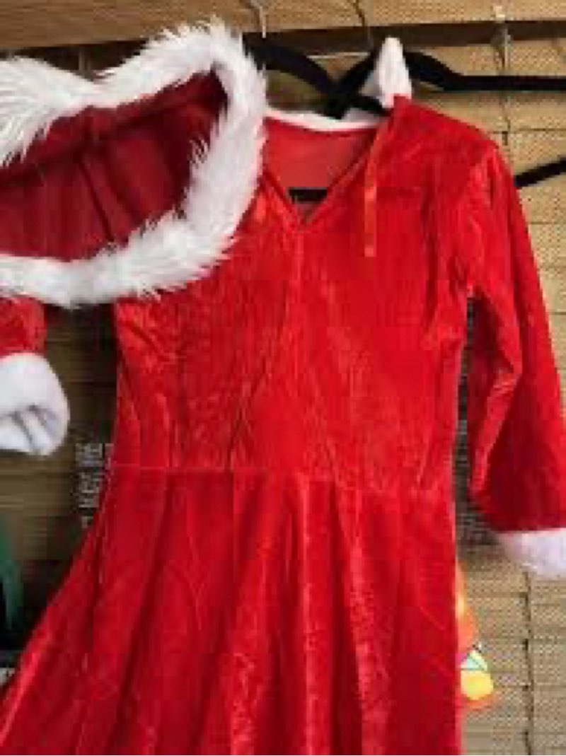 Santa dress with stalkings 