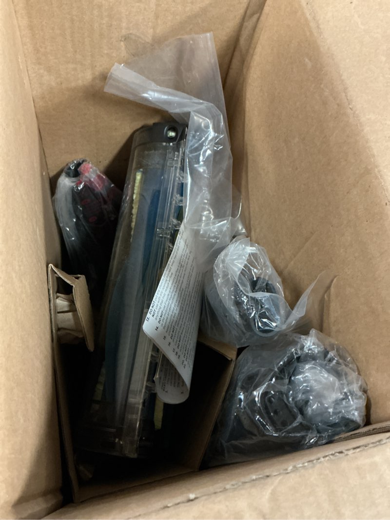 Condition photo showing As Is for shark powerpro reveal plus cordless vacuum, floordetect & dirt-reveal technology, hepa filter, carpet & hard floor, rechargeable, charcoal, iz376h