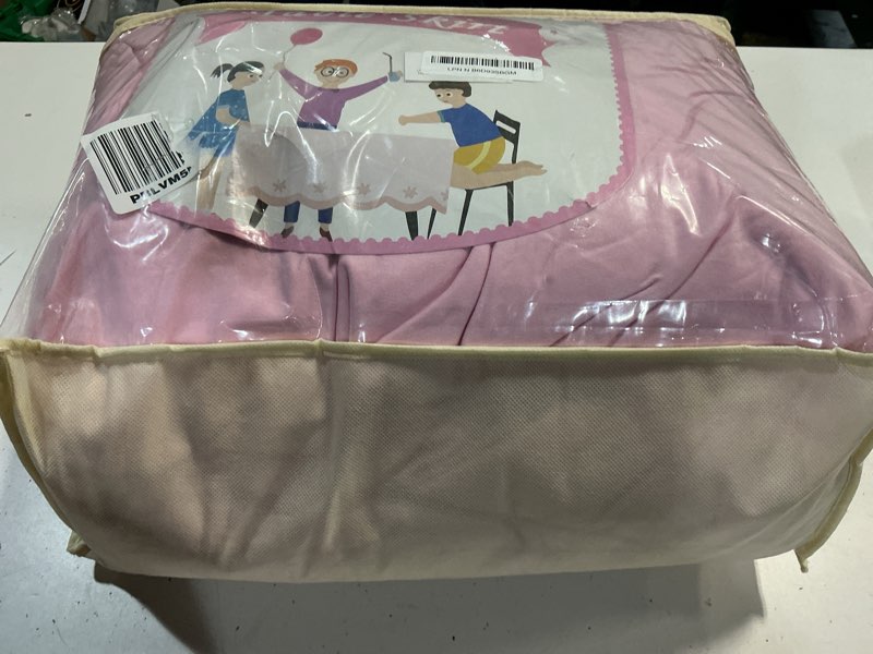 Condition photo showing Good Condition for outpain 8ft spandex table cloth for standard folding tables-6pack baby pink table cloth table protector for party, wedding, cocktail, banquet, festival pink 8ft(6pack)