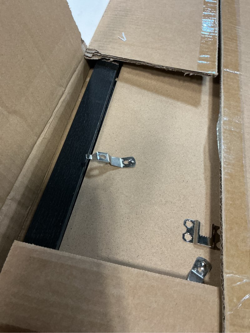 Condition photo showing Good Condition for jcjmy 9x27 picture frame with 8x24 mat, display photo 8x24 with mat or 9 x 27 without mat, wall hanging large 9 by 27 poster frame with plexiglass, black black 9x27 inch