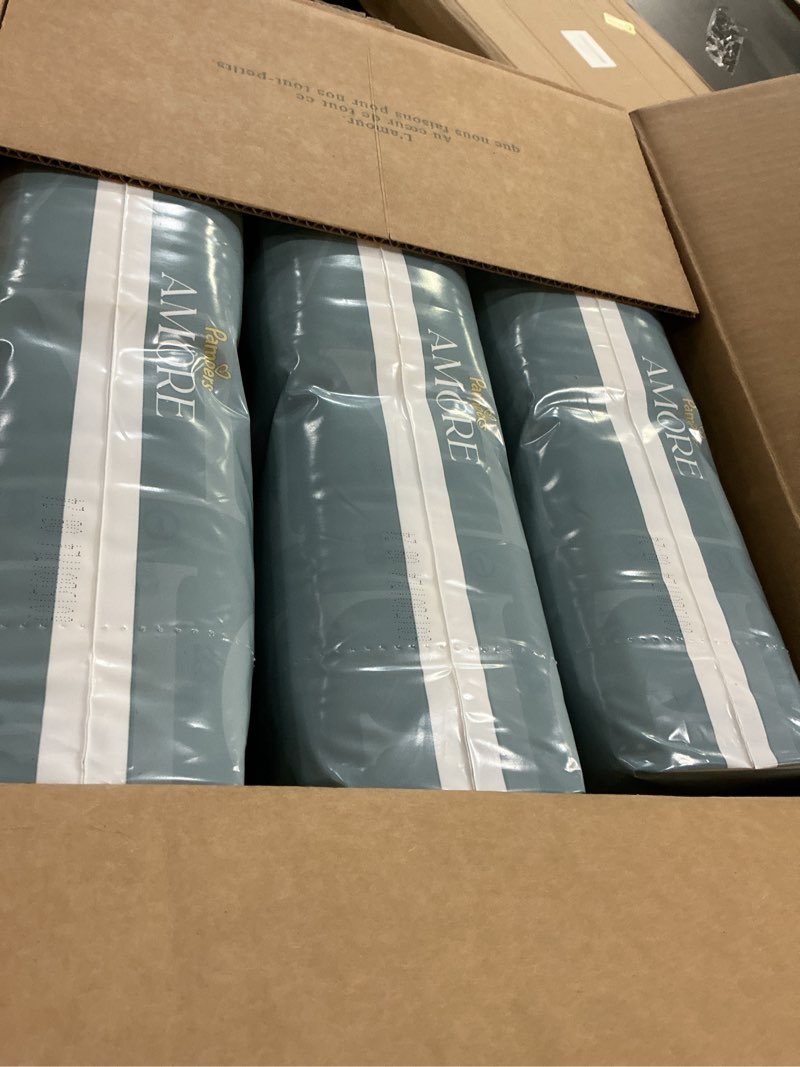 Condition photo showing New/Like New for Pampers Amore, Size 1 (8-14 lbs), 198 Count, Our Best Diaper – Hypoallergenic & Fragrance Free, Up to 100% Leakproof, Soft as Cashmere Size 1 198