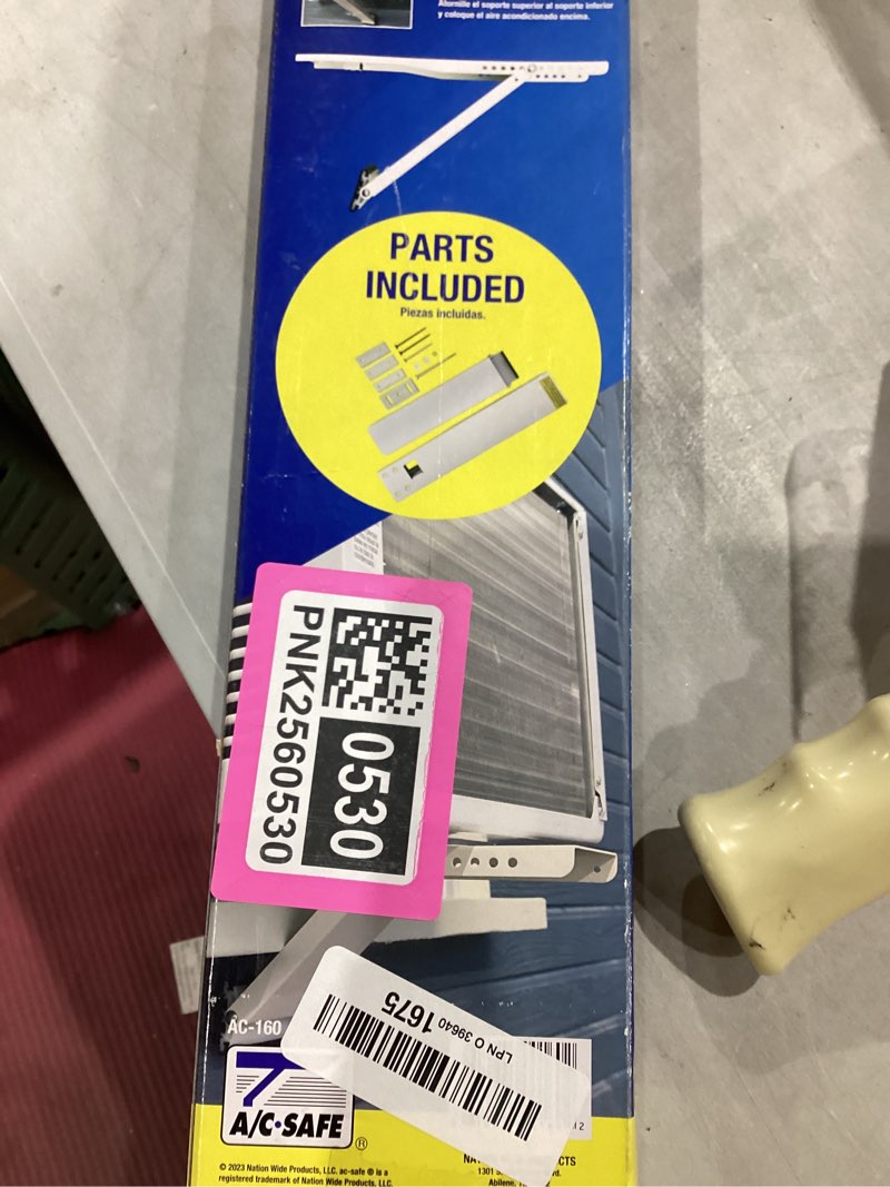 Condition photo showing New/Like New for A/C Safe AC-160 Universal Heavy Duty Window Air Conditioner Support Window Air Conditioner Support AC-160